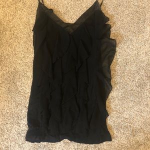 Valley girl black long tank size large